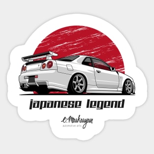 Skyline GTR R34 Sticker